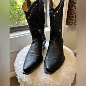 COPY - Women’s Black Leather Cavenders cowboy boots